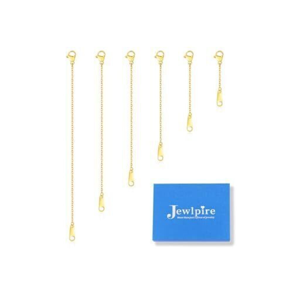2898 18K Gold Plated Necklace Extender , Dainty Necklace Extenders 18K Gold